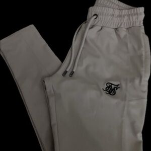 Men’s Beige SikSilk Pants